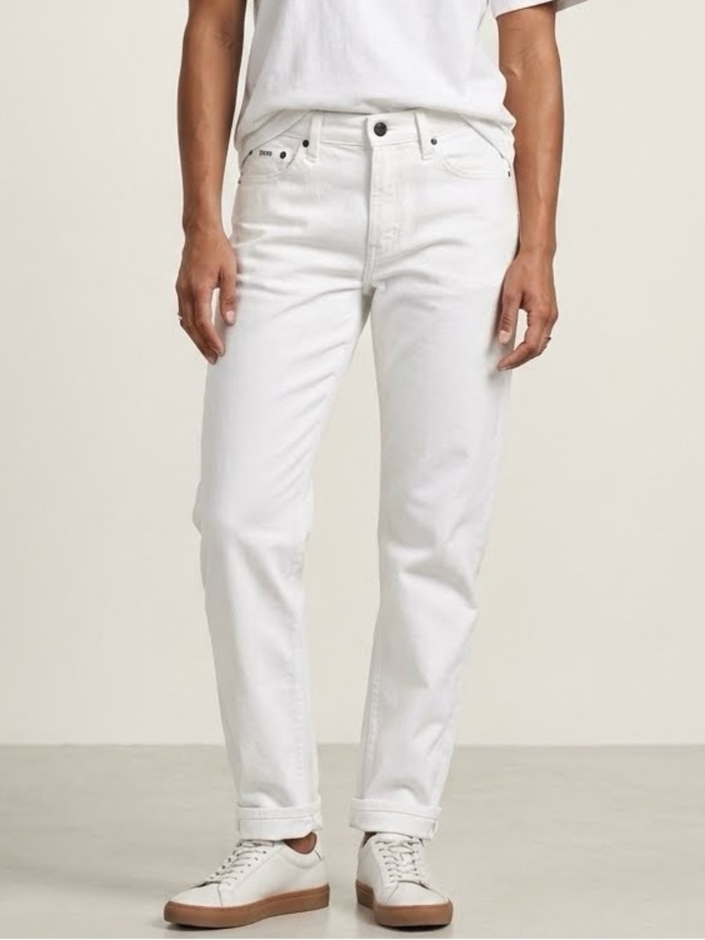Edwin Jamie Boyfriend Relaxed Fit Denim Jean Pants, Optic White, Size 27, NWT - Picture 2 of 14